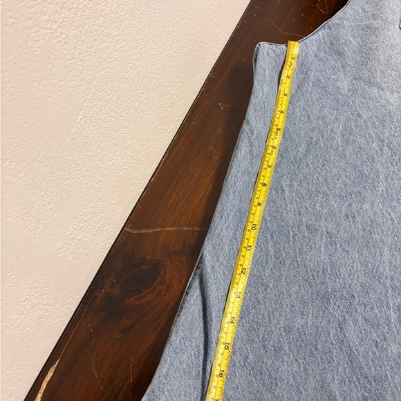 S.O.N.G. Light Wash Cropped Wide Leg Jeans 17/33 | 100% Cotton - Picture 8 of 9